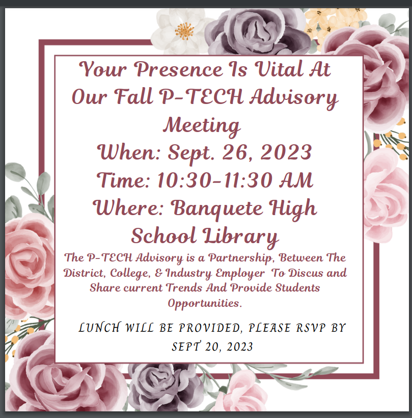 P-TECH Advisory Meeting 2023